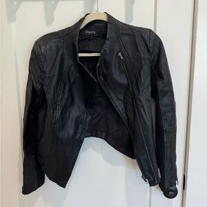 Etiquette Boutique Black Leather Coat